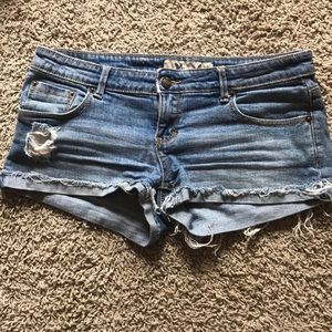 Blue jean shorts